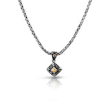 PADI KAPAS CHAIN Necklace with Citrine Square Stone (014 NSKS)
