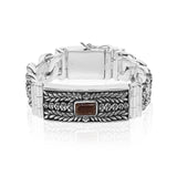 PADI KAPAS CLASSIC Chain Medium Bracelet with Citrine Rectangle Stone (037 BSKS-M)