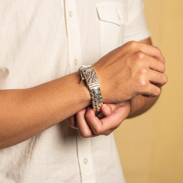 PADI KAPAS DELAPAN Chain Large Bracelet (048 BSKS-L)