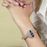 PADI KAPAS Open Cuff with Black Onyx Multi Stones (04 CSKS-BO)